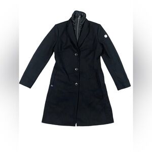 Snoot Swedish Women’s Black Peacoat Wool Small‎ Layered